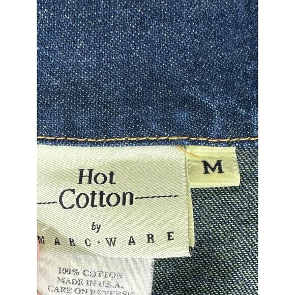 Hot Cotton By Marc Ware Denim Jacket Size Medium 100% Cotton READ - Picture 3 of 10